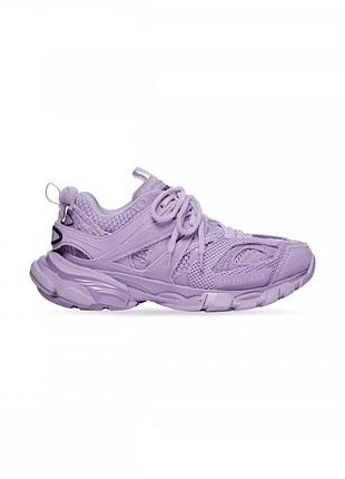 Жіночі кросівки балансіага оригінал balenciaga track sneaker in l0ight purple and black full mesh 542436w3rd15510