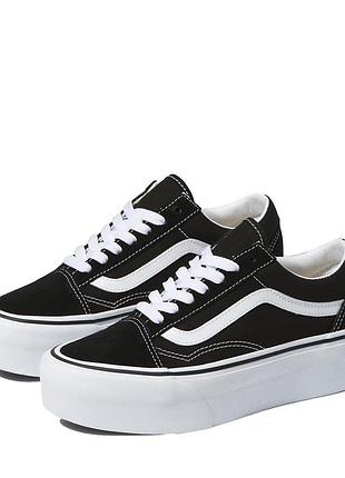 Кеди vans ua old skool stackform black vn0a7q5m6bt1 vn0a7q5m6bt