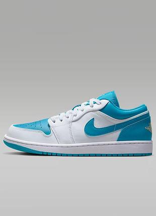 Кроссовки jordan 1 low aquatone 553558-174