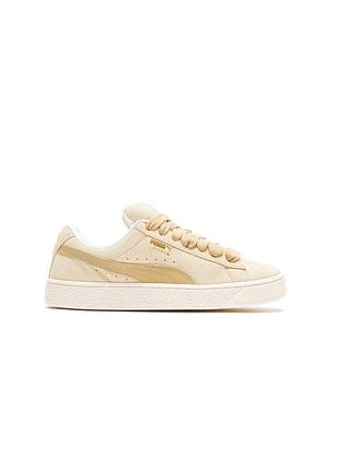 Жіночі кросівки стильні повсякденні пума оригінал puma suede xl putty warm white 395205-05