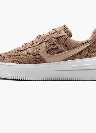 Кросівки nike air force 1 plt.af.orm brown snakeskin print (w) fj4965-200 37.5