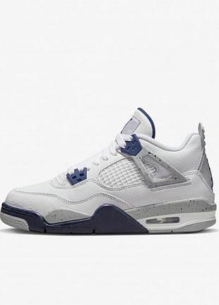 Кроссовки jordan 4 retro midnight navy (gs) 408452-140
