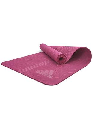 Килимок для йоги adidas camo yoga mat фіолетовий уні 173 х 61 х 0,5 см adyg-10500pk
