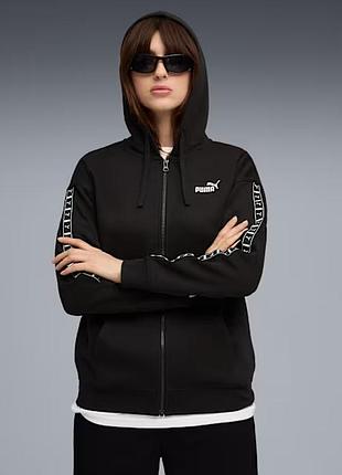 Толстовка ess tape full-zip hoodie 68809701 puma xl чорний 68809701