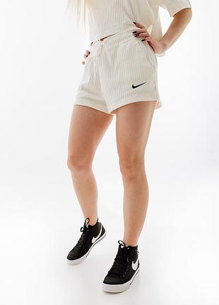 Жіночі шорти найк оригінал nike w nsw rib jrsy short dv7862-133
