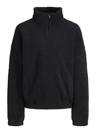 Толстовка jormacan sweat hood 12200198-black-fit:oversize jackandamp;jones l черный 12200198-black-fit:oversi