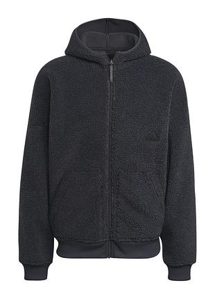 Кофта adidas sherpa (черная) hg2076