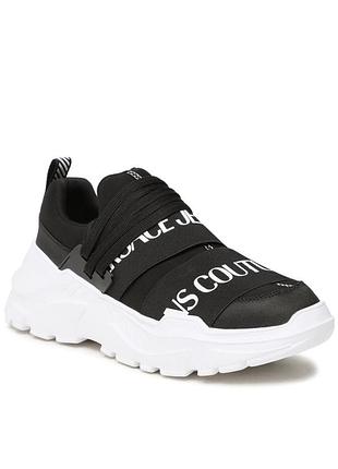 Кроссовки versace jeans couture sneakers black 74ya3sc6
