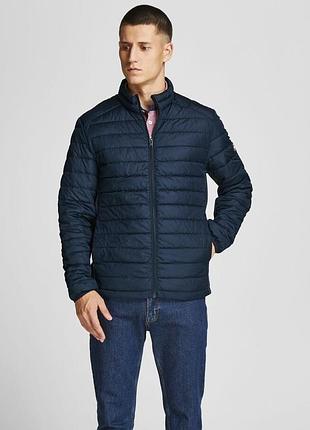 Куртка jjeace spring puffer collar sn 12200410-navy blazer jackandamp;jones m темно-синій 12200410-navy blazer