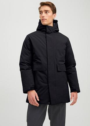 Куртка jprblatiger parka sn 12213852-black jackandamp;jones l чорний 12213852-black