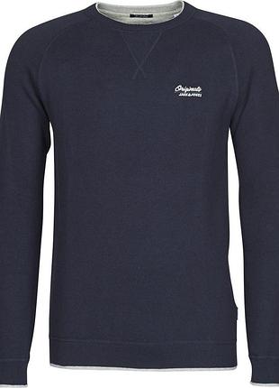Світшот jorjoes knit crew neck 12175774 sky captain jackandamp;jones s темно-синій 12175774skycaptain