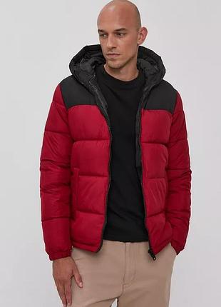 Куртка jjpaul puffer hood 12189972-red dahlia jackandamp;jones l червоний 12189972-red dahlia-detai
