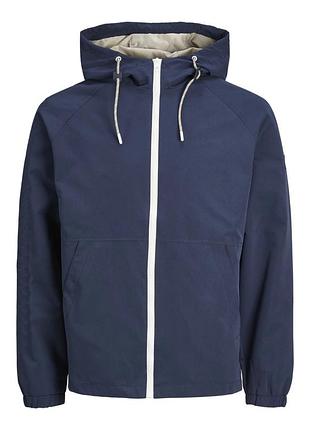Вітровка jorluke jacket sn 12184996-navy blazer-detail:print jackandamp;jones m темно-синій 12184996-navy blazer-deta