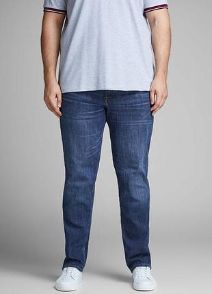 Джинсы jjitim jjoriginal am 814 pls noos 12153646-blue denim jackandamp;jones plus 42/32 темно-синий 12153646-blue denim 46/32
