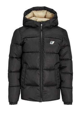 Куртка jorslope puffer jacket jnr 12215922-black jackamp;jones 12215922-black