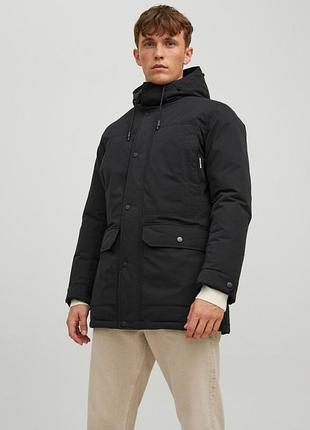 Парка jjwinner parka no fur 12218773-black jackandamp;jones 12218773-black s