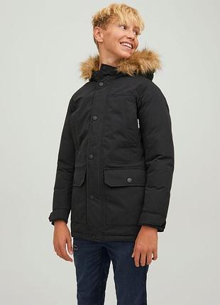 Парка jjwinner parka no fur jnr 12220838-black jackandamp;jones 12220838-black