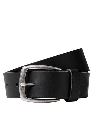 Ремень jacmichigan ltn leather belt 12192623-black jackandamp;jones 95 черный 12192623-black
