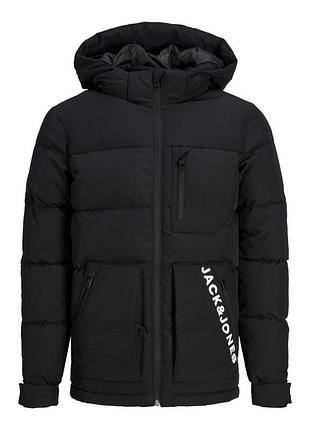 Куртка jcootto puffer jnr 12215854-black jackandamp;jones 152 чорний 12215854-black