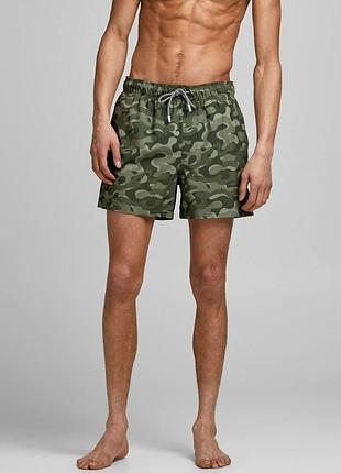 Шорты для плавания jjimaui jjswimshorts st camo print 12186940 forest night jackandamp;jones l хаки 12186940forestnight