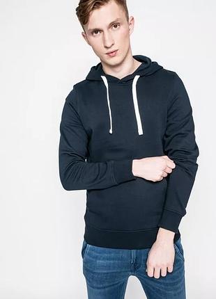 Худі pktgms basic hood sweat 12131173-navy blazer jackandamp;jones m темно-синій 12131173-navy blazer