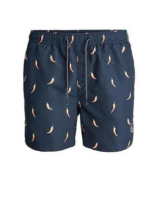 Шорты для плавания jjibali jjswimshorts akm funny food 12184800 navy blazer jackandamp;jones m темно-синий 12184800navyblazer