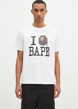 Футболка a bathing ape men's i love bape tee 1k80110043