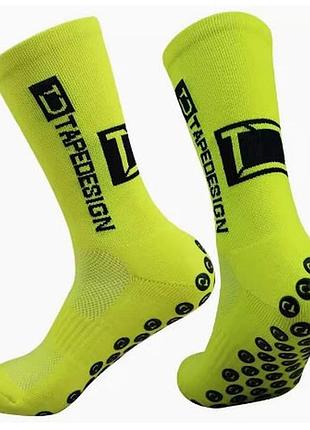 Шкарпетки football socks tapedesign (неоновий) attd-l-007, колір неоновий, розмір (європа) — 39-44 attd-l-007