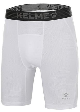 Шорти термо kelme compression short 8251tl1001.9100, цвет белый, размер (европа) - l 8251tl1001.9100