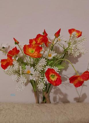 Хендмейд букет из реалистичных полевых цветов 🌾🌼