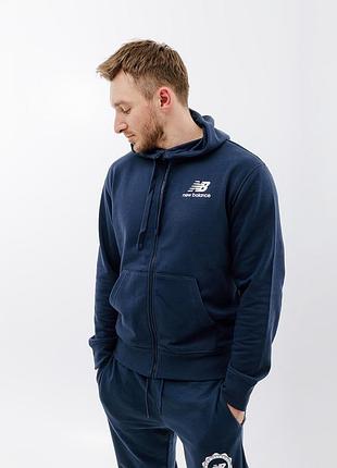 Кофта new balance essentials stacked logo fz mj31536nny