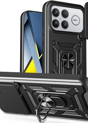 Чехол ummi camshield serge ring для xiaomi poco f8 ultra черный / black