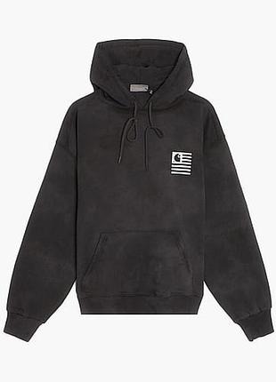 Худи carhartt wip chromo tie-dye hoodie black i031405-black