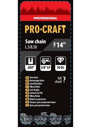 Ланцюг для ланцюгової пили procraft l-3/8-50