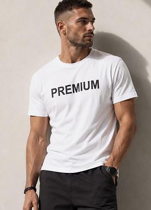 Біла футболка jack & jones premium | organic cotton | розмір s - m