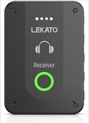 Бездротова стереосистема персонального вушного моніторингу lekato ms-02 (wireless in-ear monitor system)