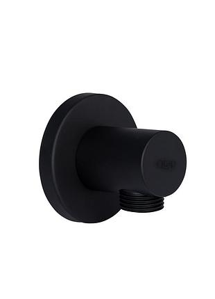 Подключение для шланга qtap spojeni округлое qtcrbb030 black matt