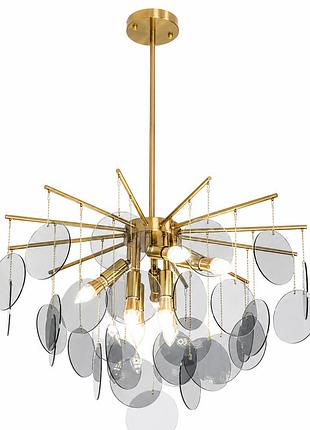 Люстра стельова kashtan d650 e14 чорний/золото light set