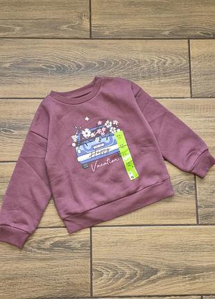 Свитшот с начесом для девочки primark 110