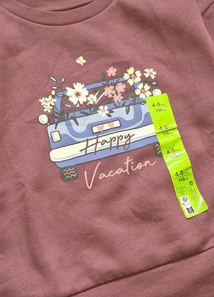 Свитшот с начесом для девочки primark 110 2