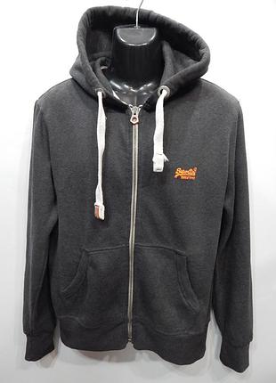 Мужская демисезонная теплая толстовка superdry р.50-52 013zmt (только в указанном размере, только 1 шт)