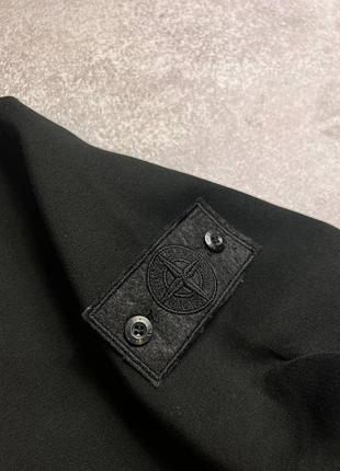 Мужское кофта на флисе stone island черный цвет