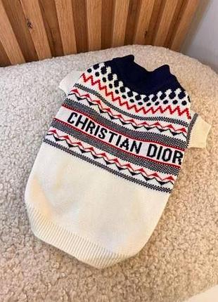 Свитер для собачки christian dior кофта