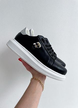 Жіночі чорні кросівки karl lagerfeld