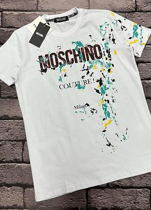 Мужская футболка moschino белая