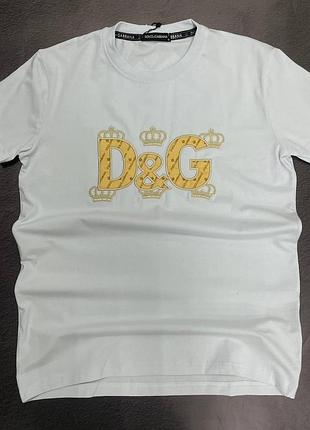 Мужская футболка dolce&gabbana белая