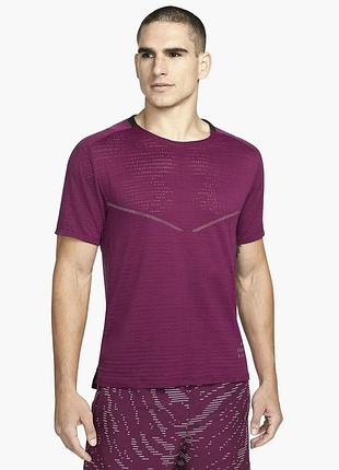Футболка мужская nike mens short-sleeve running top violet