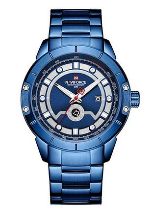 Стильные часы naviforce nf9166 blue