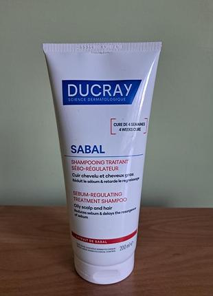 Себорегулювальний шампунь ducray sabal 200 мл