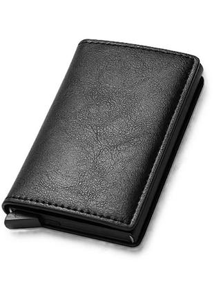 Rfid кардхолдер кредитница кошелек aluminum men wallet card black